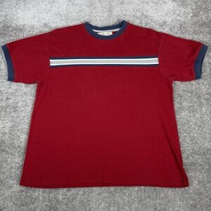 Point Zero T-Shirt Men's Small Red Short Sleeve Crew Neck Skater Grunge